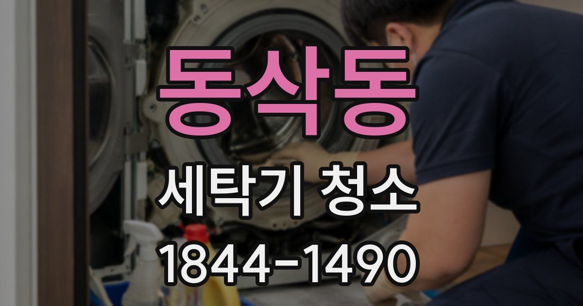 동삭동 세탁기 청소