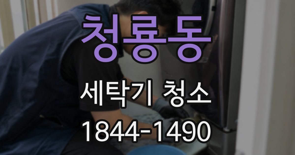 청룡동 세탁기 청소