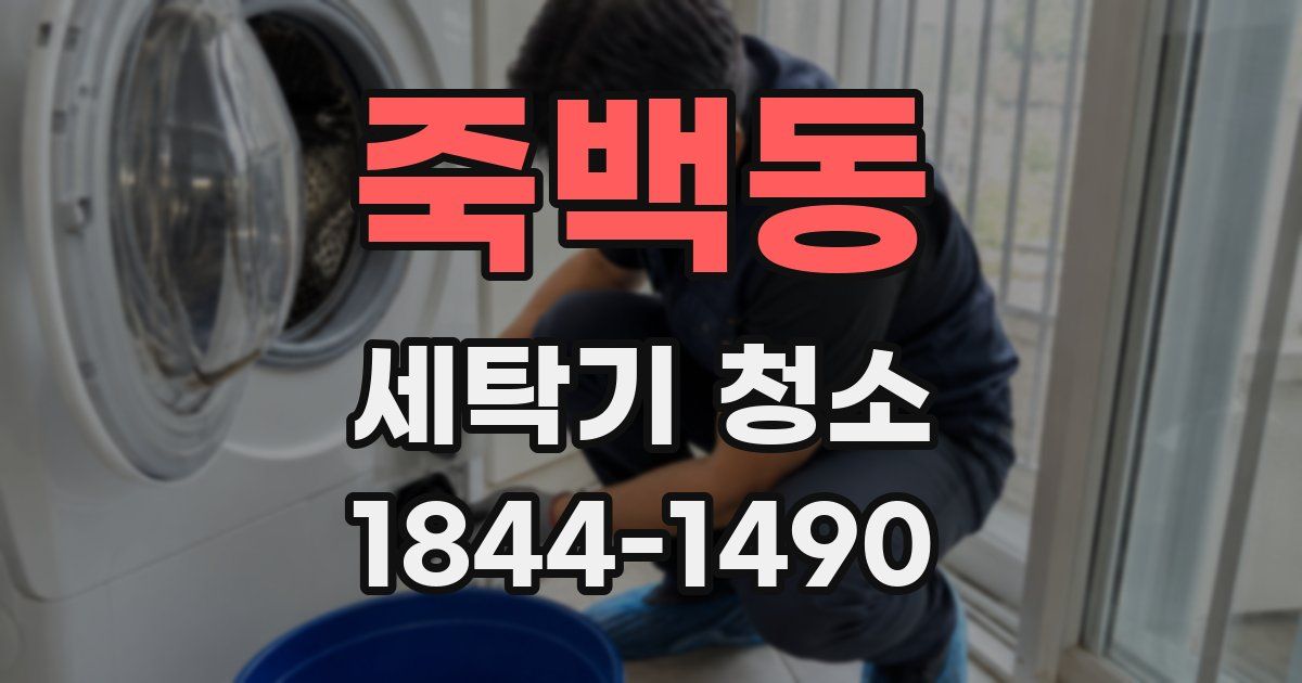 죽백동 세탁기 청소