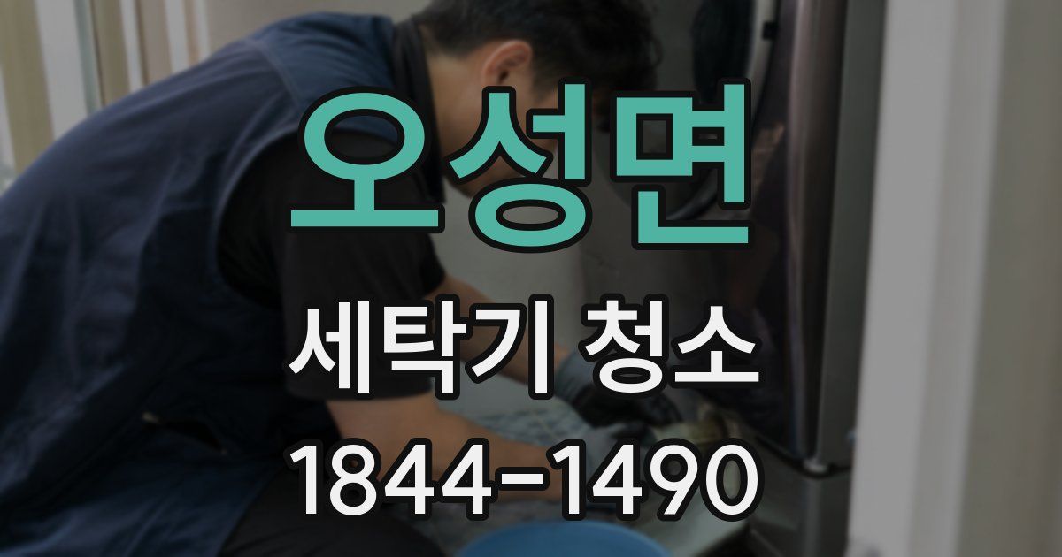 오성면 세탁기 청소