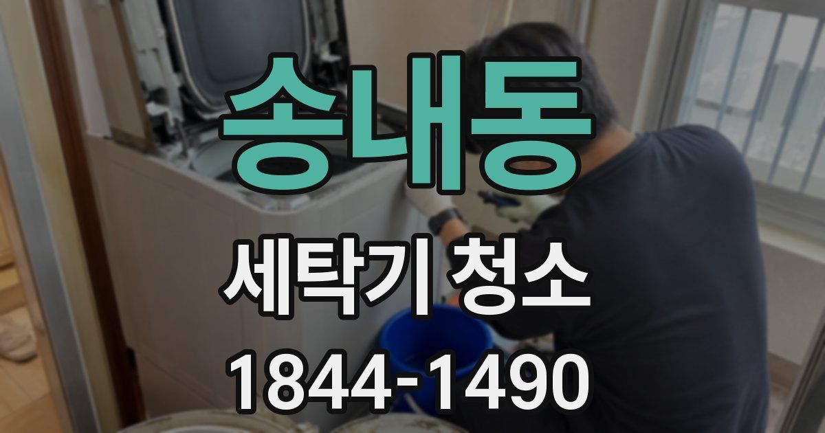 송내동 세탁기 청소