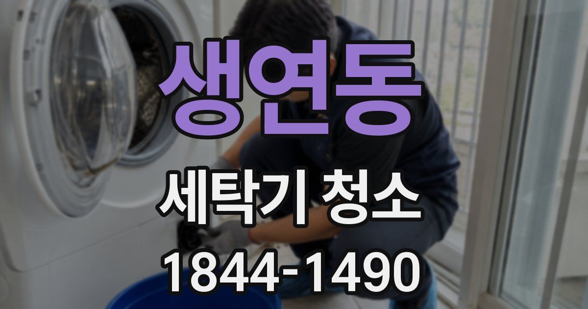 생연동 세탁기 청소