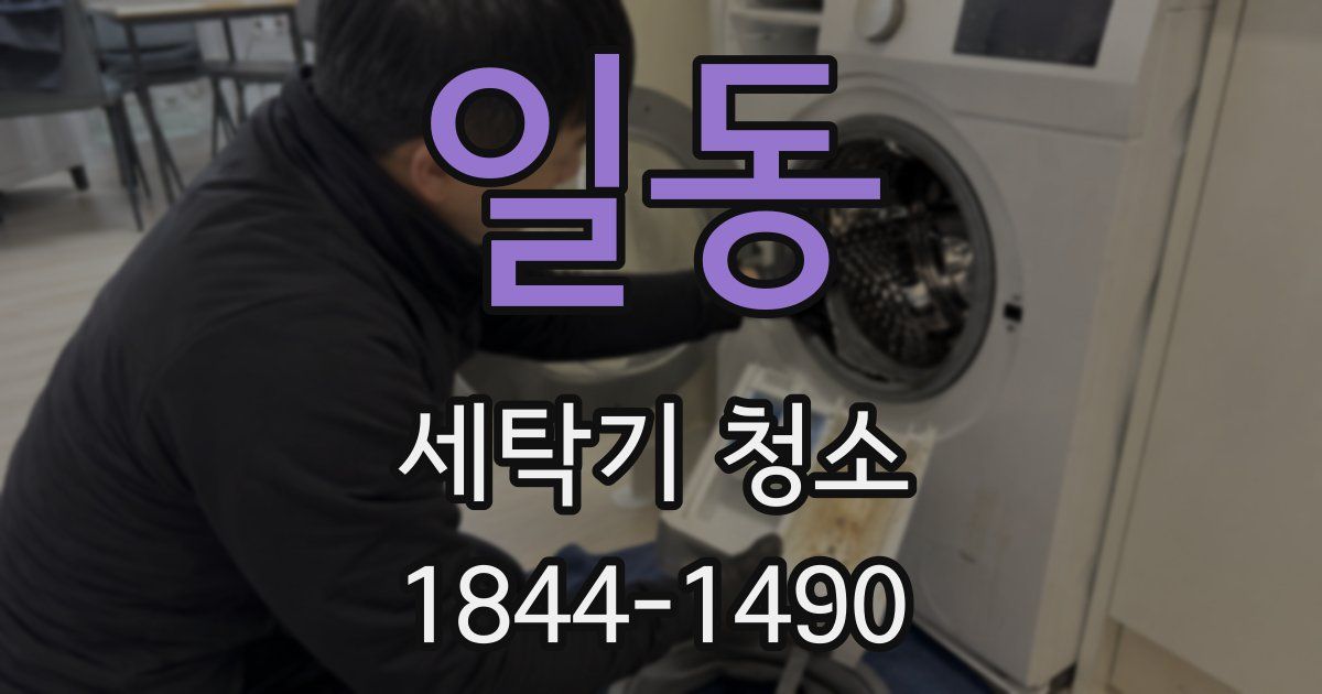 일동 세탁기 청소