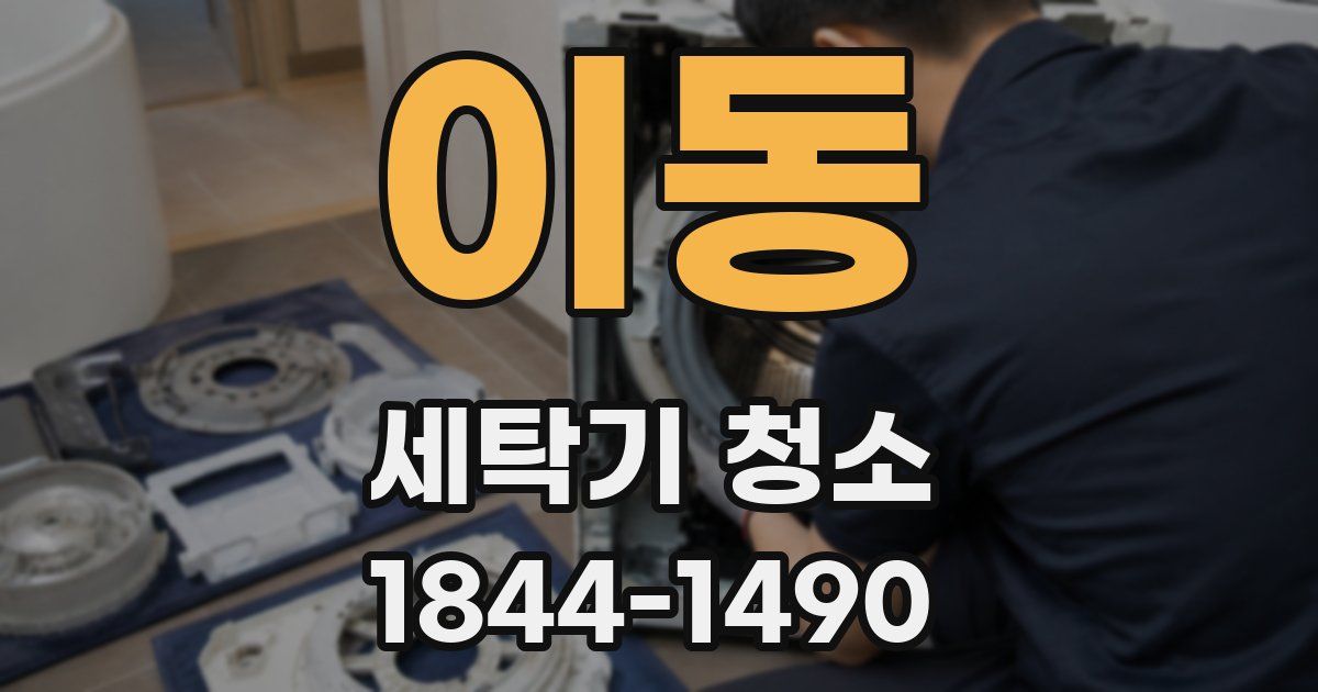 이동 세탁기 청소
