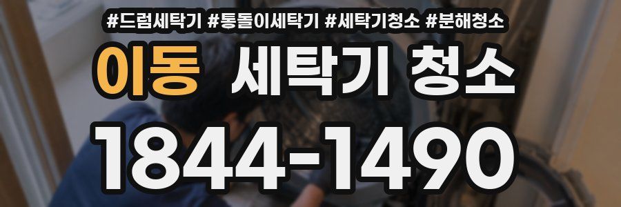 이동 세탁기 청소