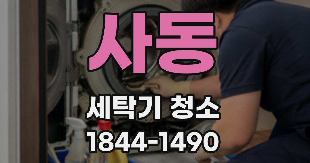 사동 세탁기 청소