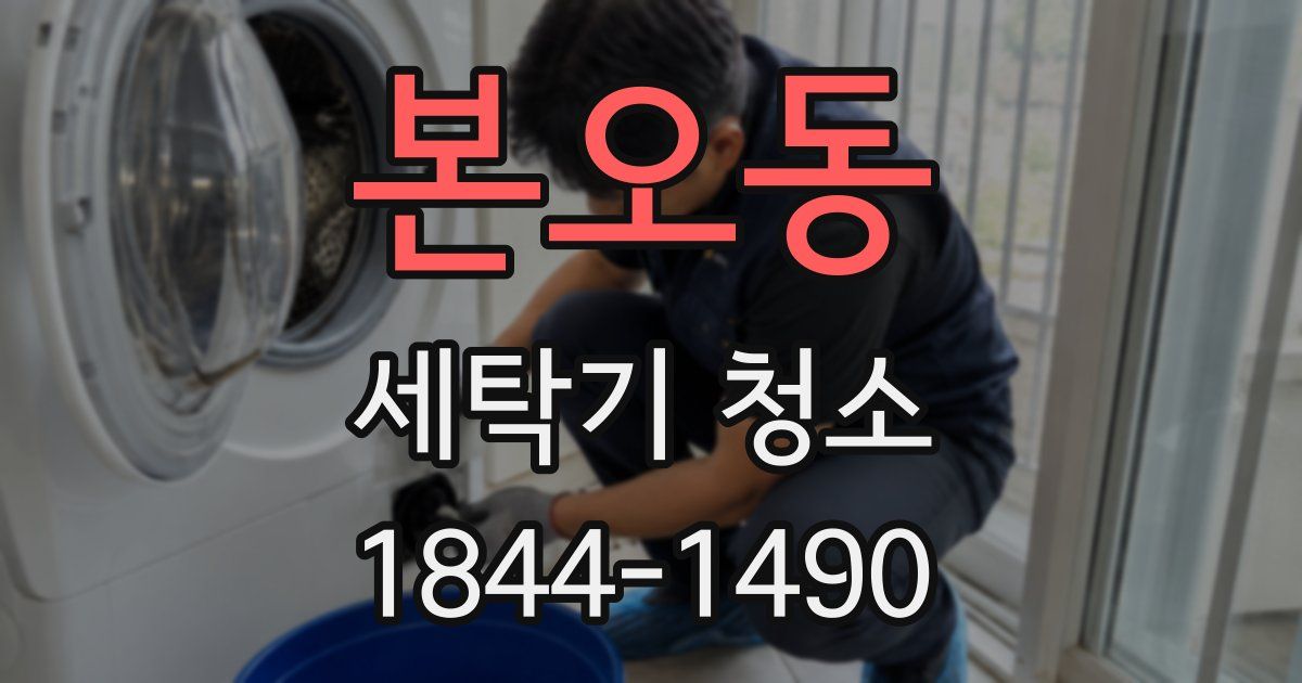 본오동 세탁기 청소