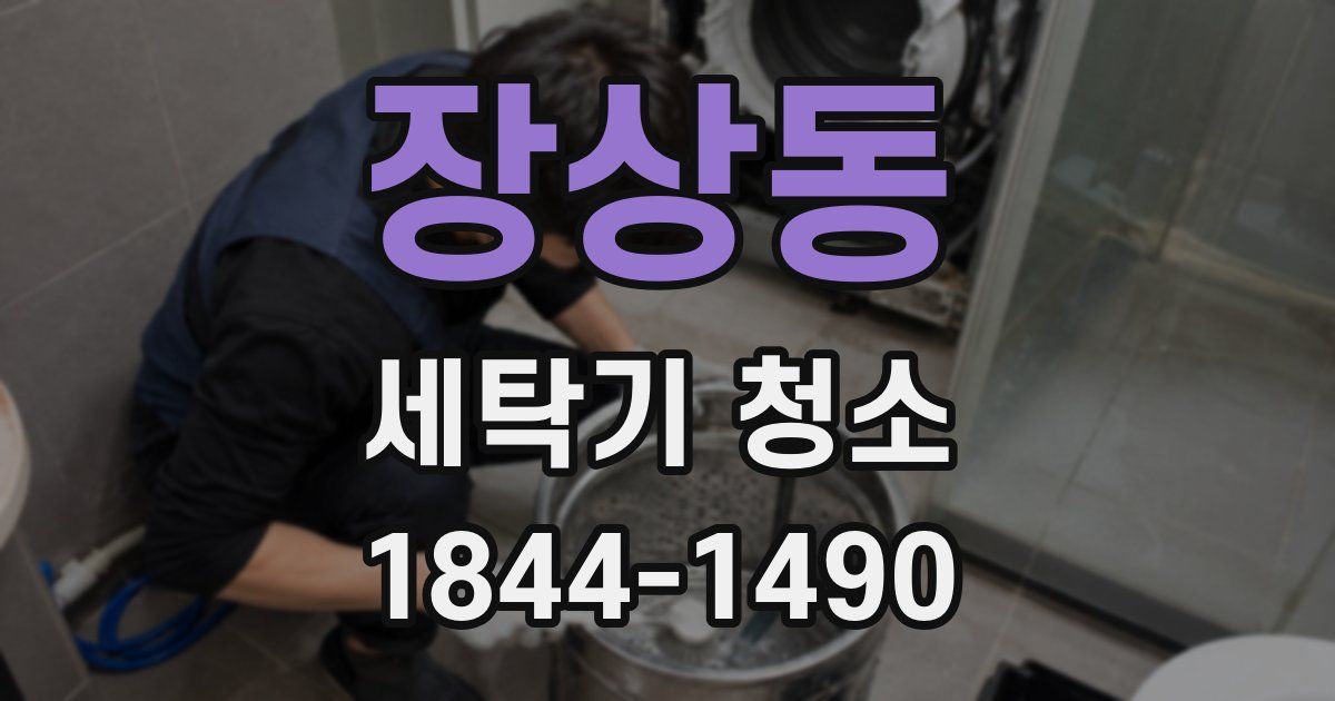 장상동 세탁기 청소