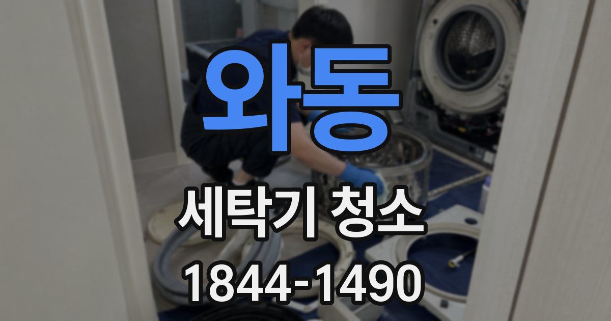 와동 세탁기 청소