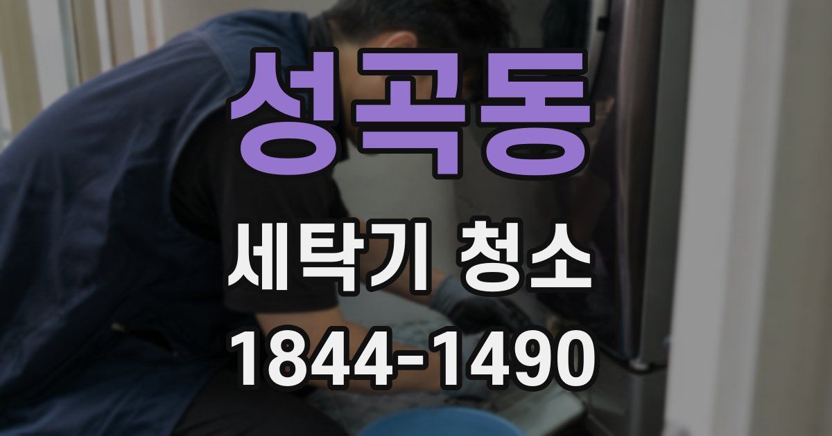 성곡동 세탁기 청소