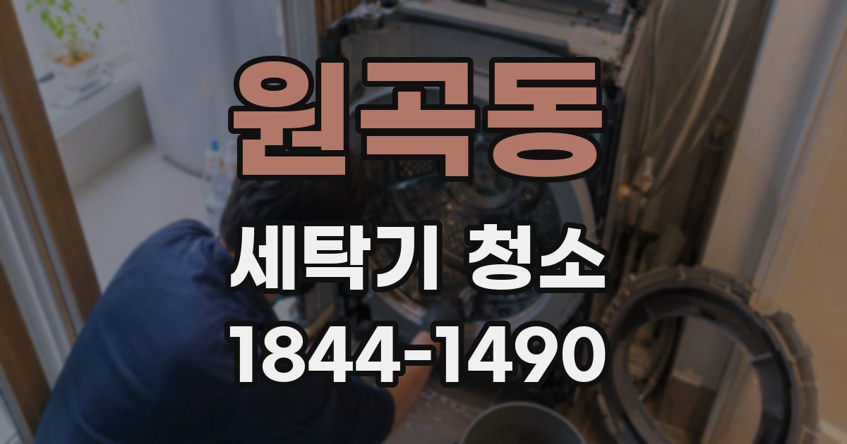 원곡동 세탁기 청소