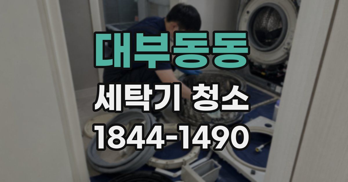 대부동동 세탁기 청소
