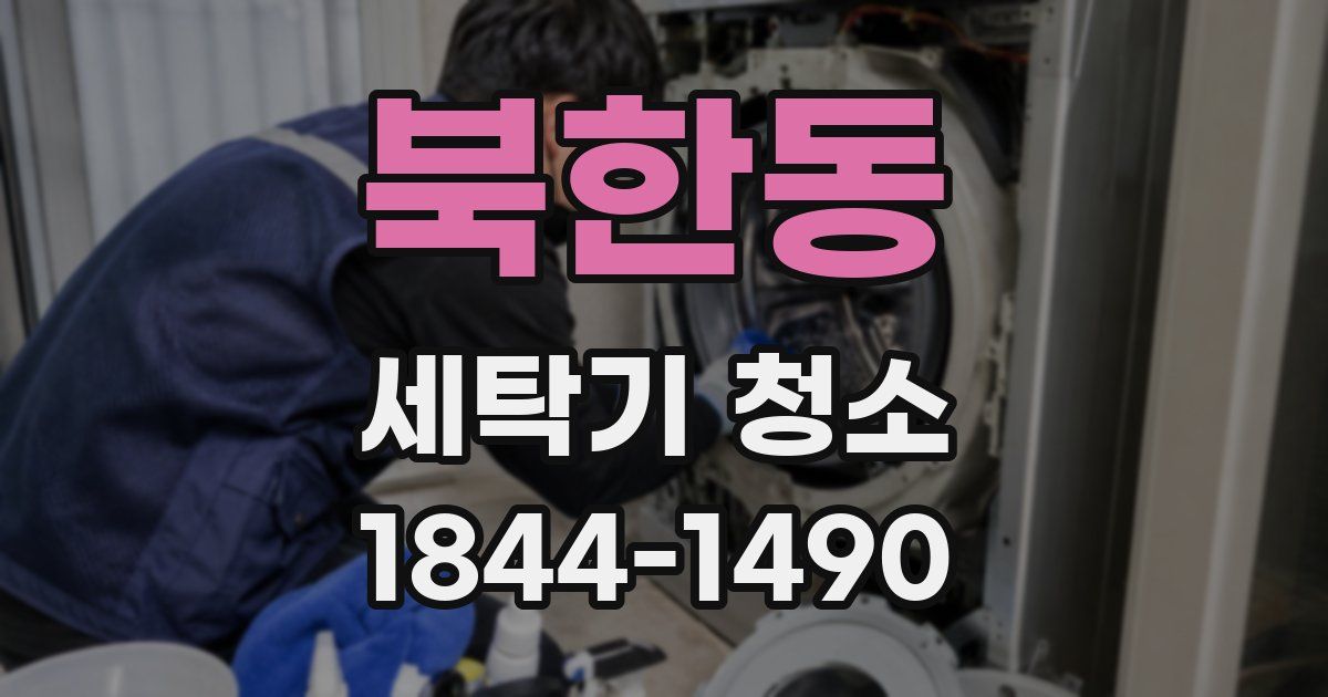 북한동 세탁기 청소