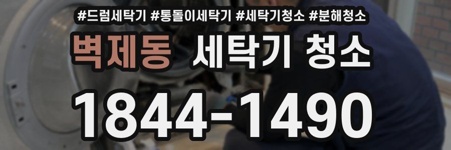 벽제동 세탁기 청소