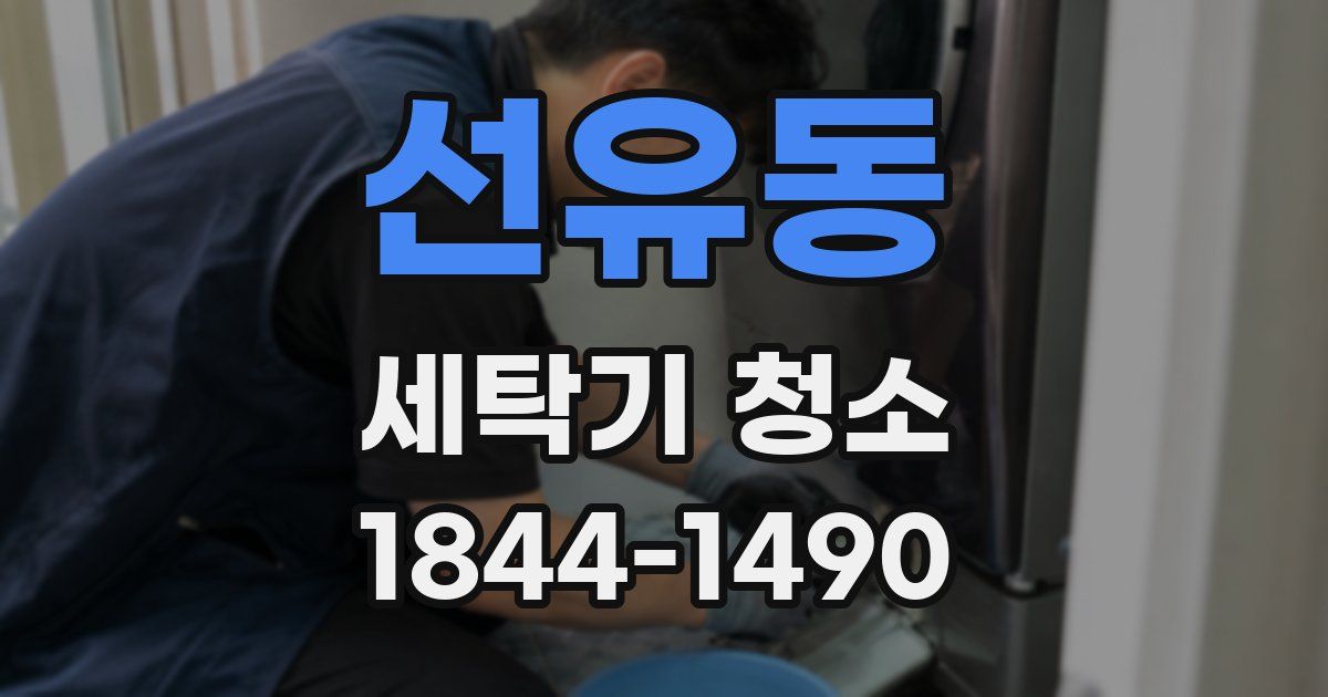 선유동 세탁기 청소