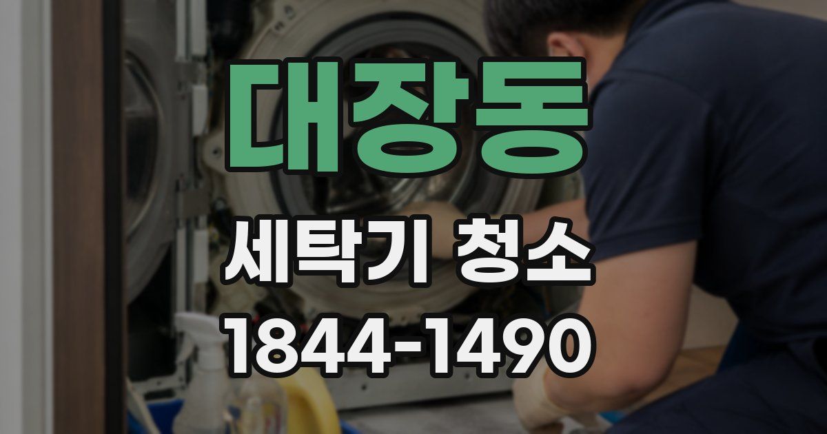 대장동 세탁기 청소