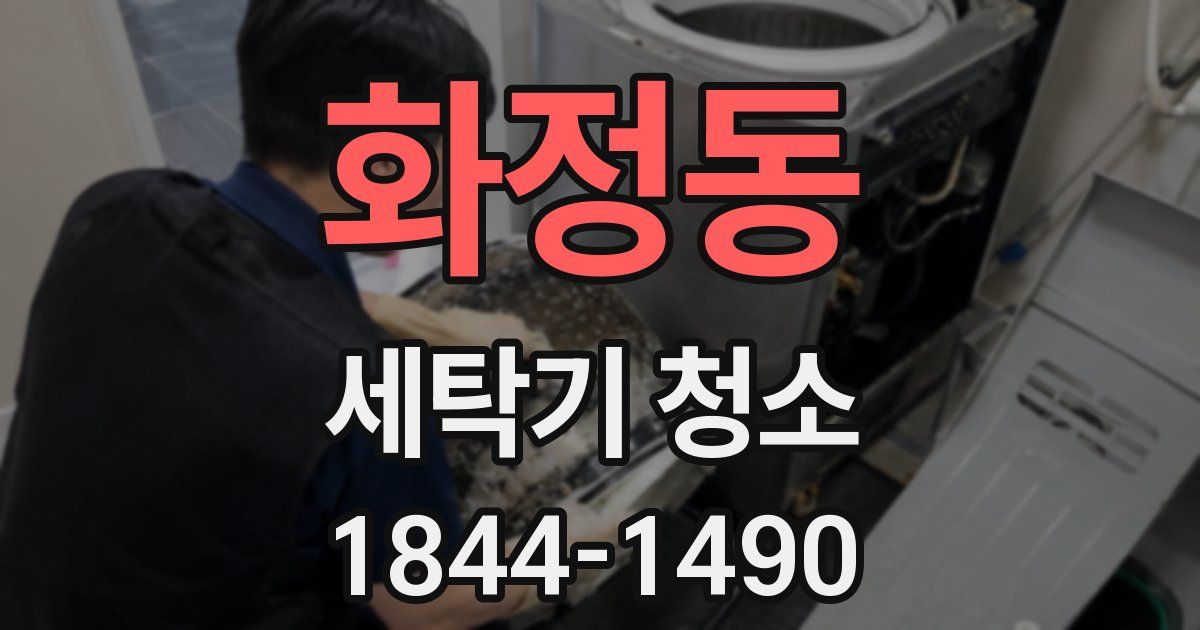 화정동 세탁기 청소