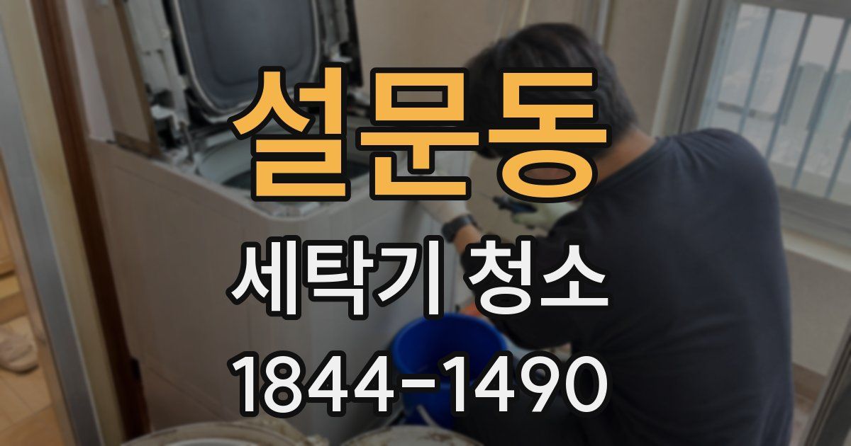 설문동 세탁기 청소