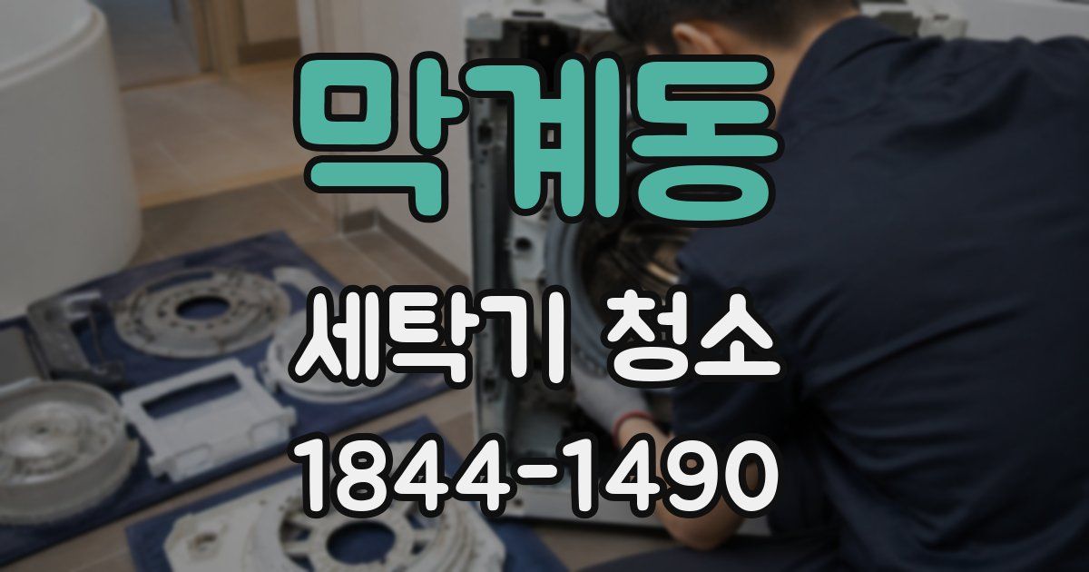 막계동 세탁기 청소