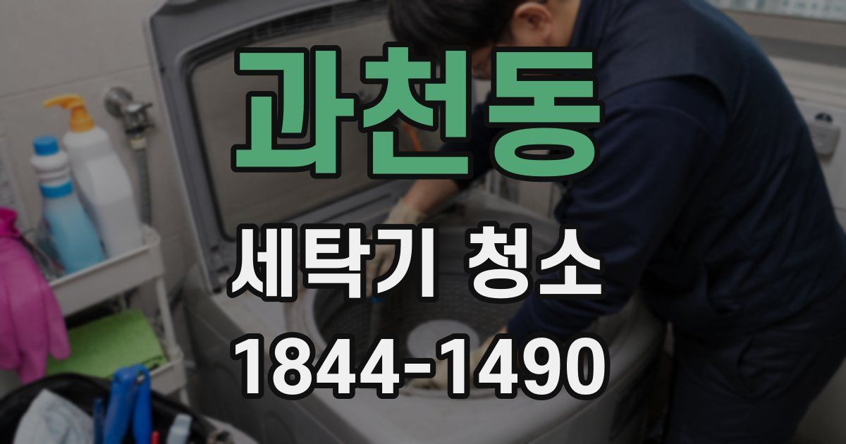 과천동 세탁기 청소
