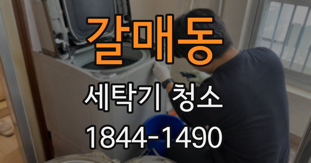 갈매동 세탁기 청소