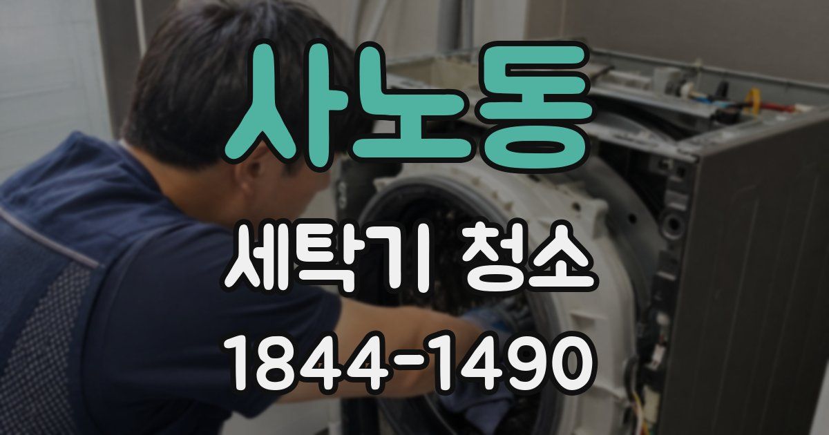 사노동 세탁기 청소