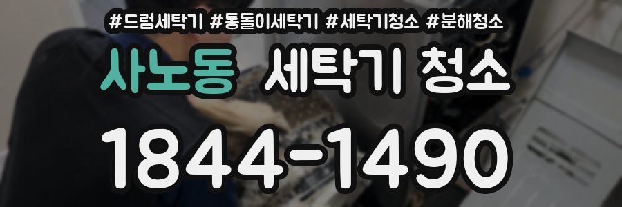 사노동 세탁기 청소