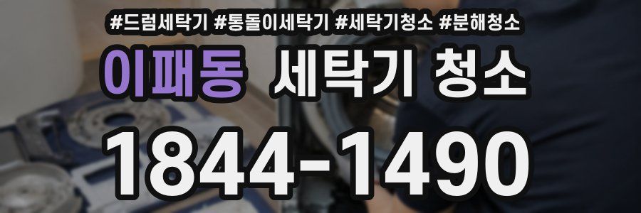 이패동 세탁기 청소