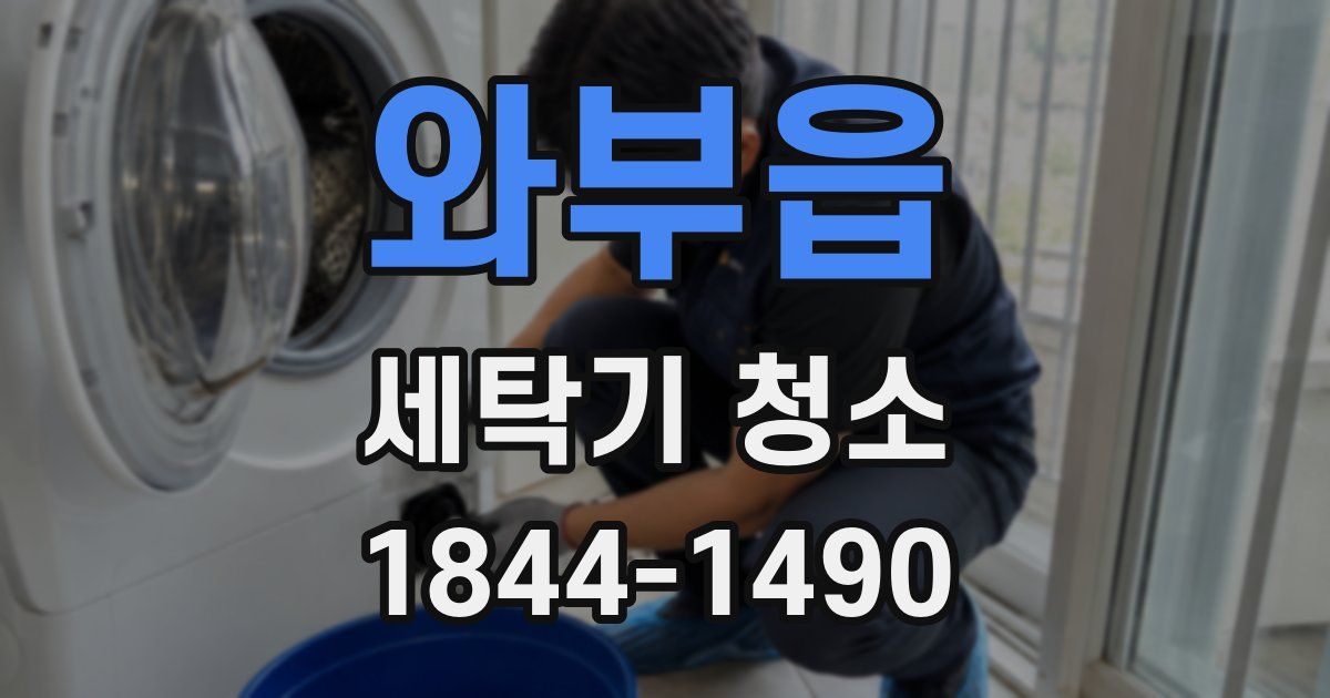 와부읍 세탁기 청소