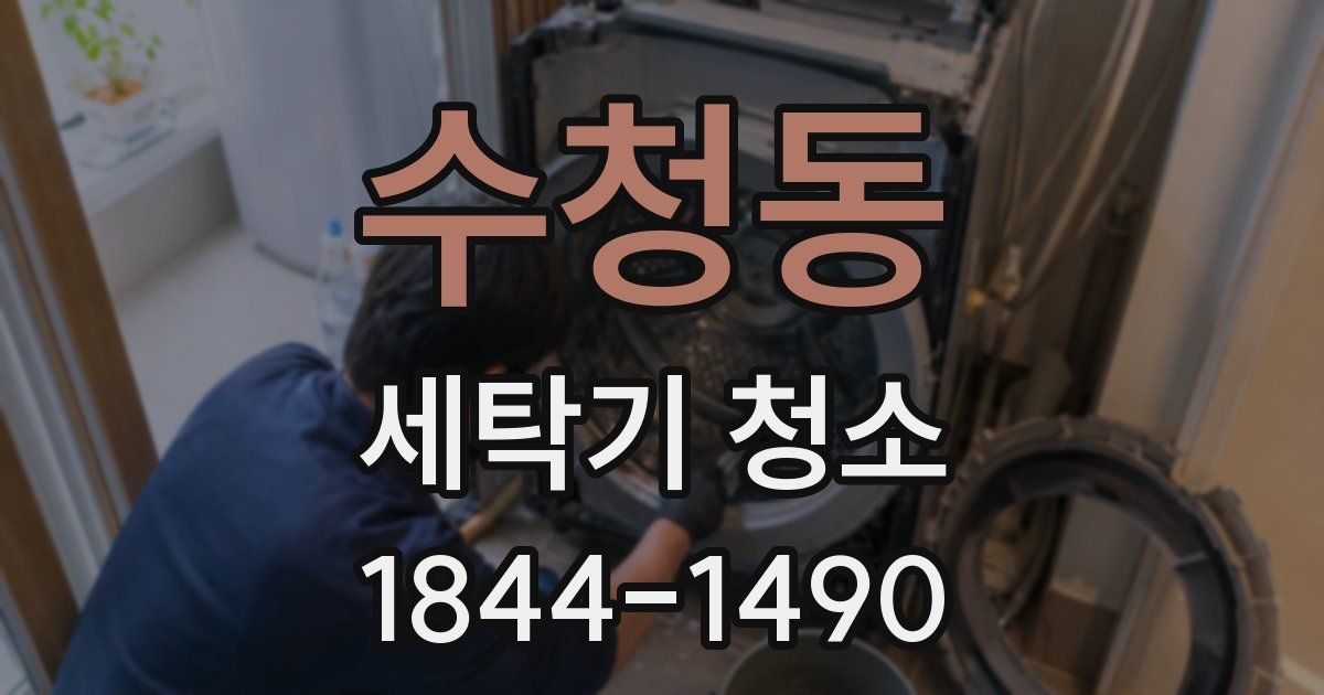 수청동 세탁기 청소