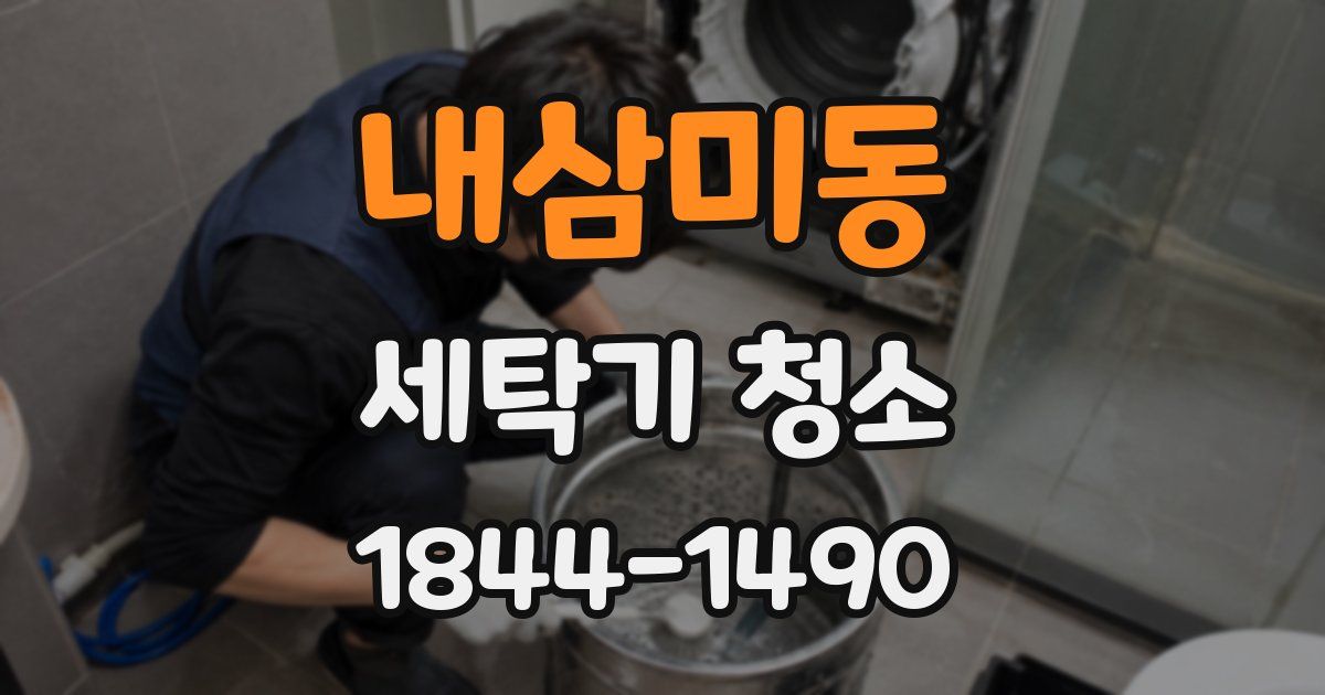 내삼미동 세탁기 청소