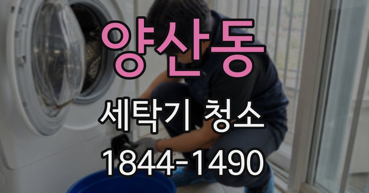 양산동 세탁기 청소