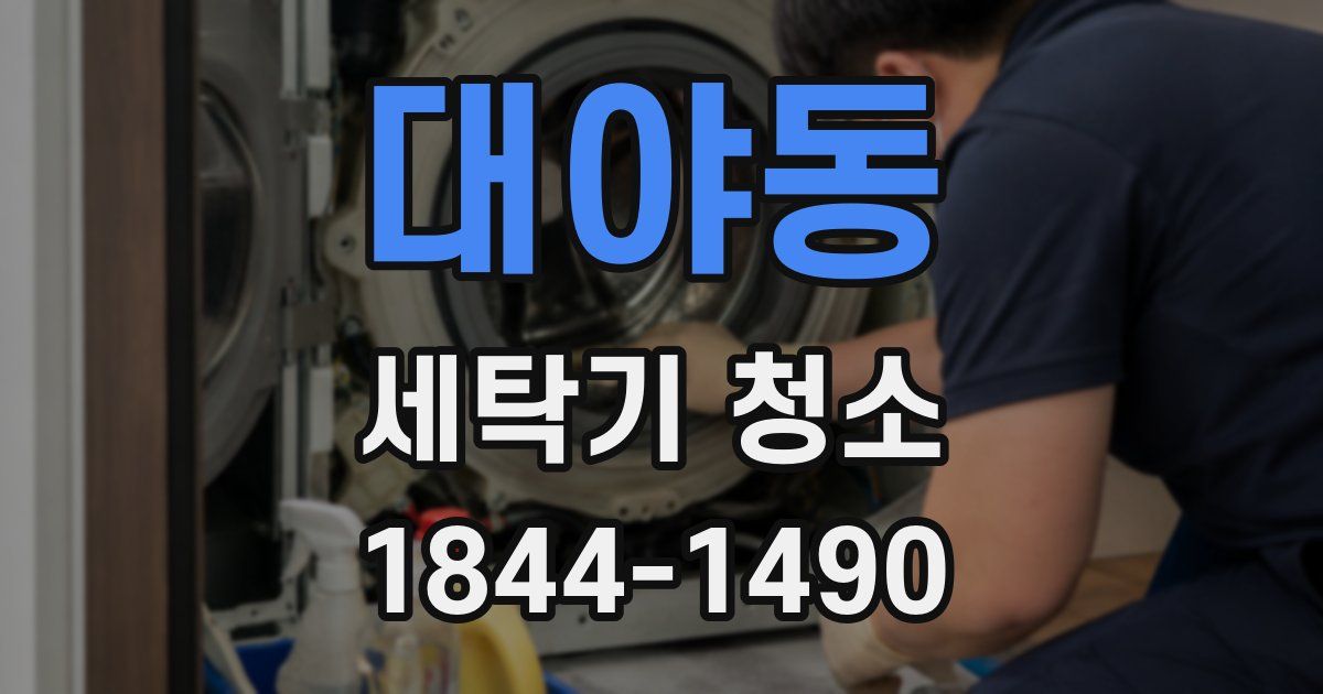 대야동 세탁기 청소