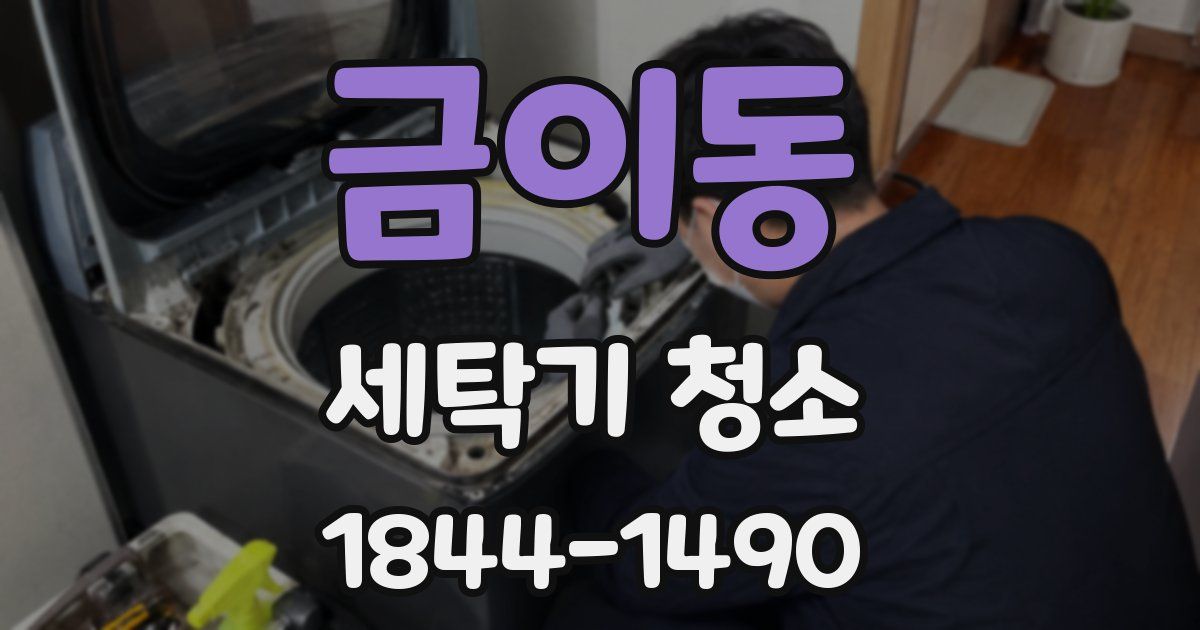 금이동 세탁기 청소
