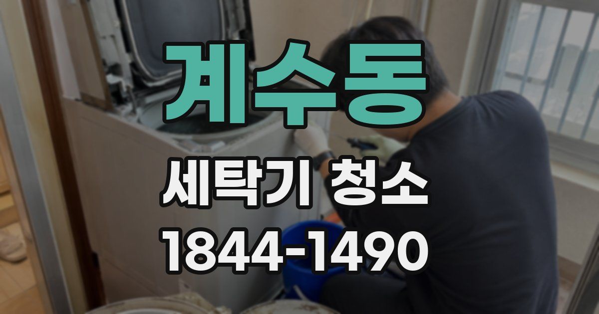 계수동 세탁기 청소