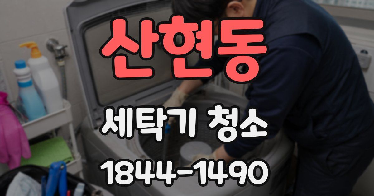 산현동 세탁기 청소