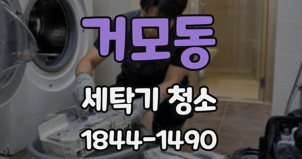 거모동 세탁기 청소