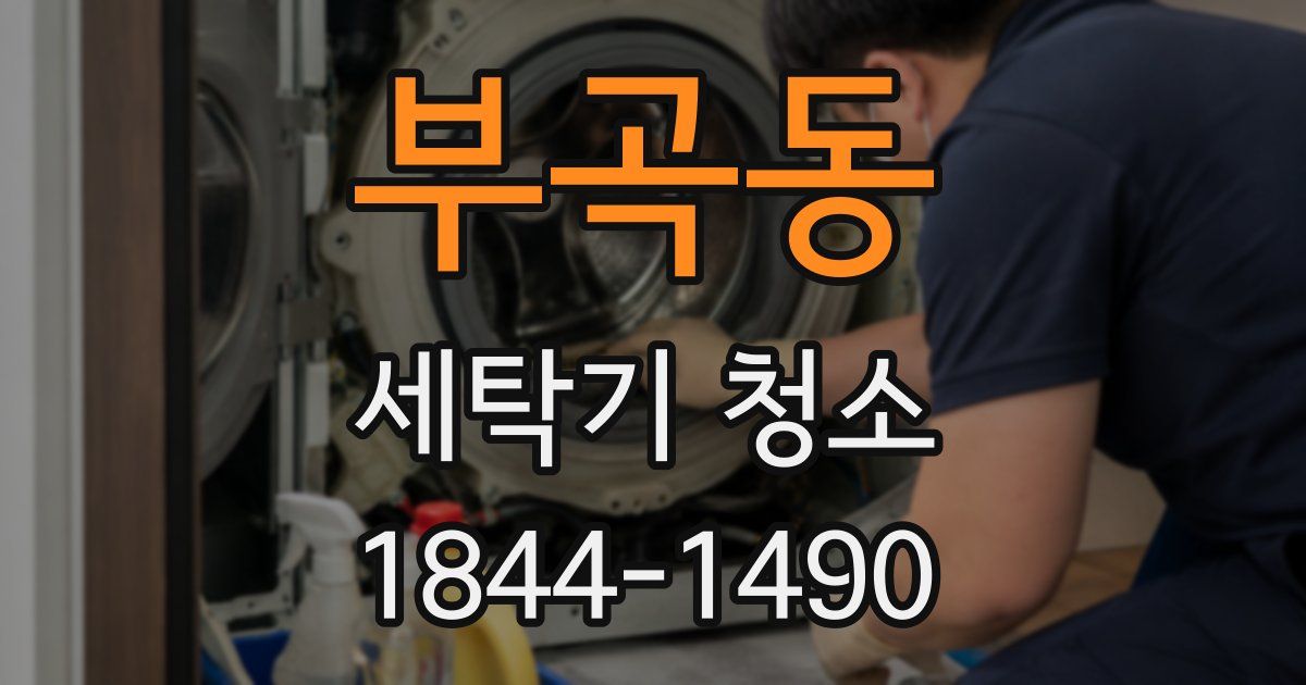 부곡동 세탁기 청소