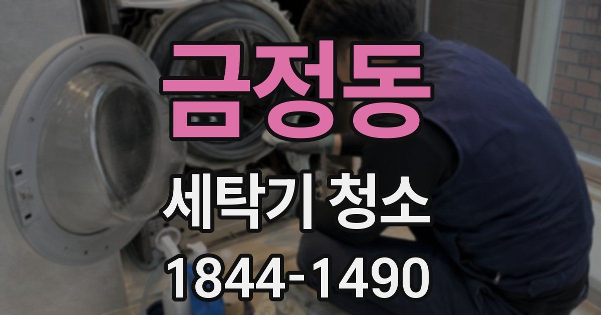 금정동 세탁기 청소