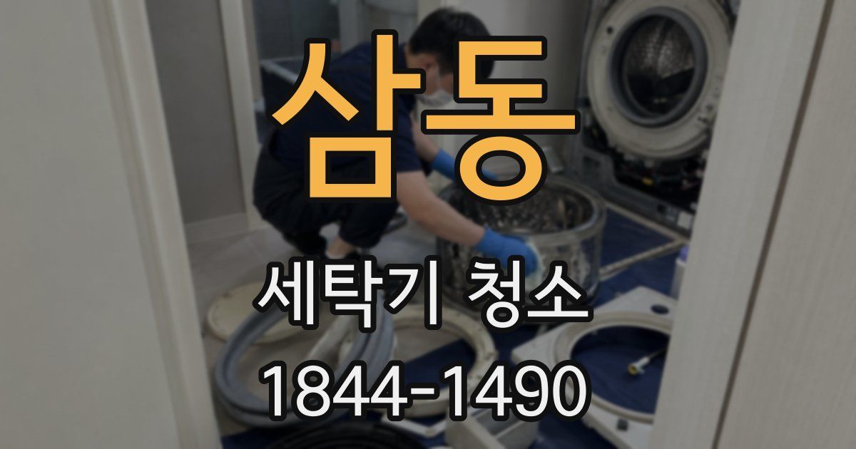 삼동 세탁기 청소