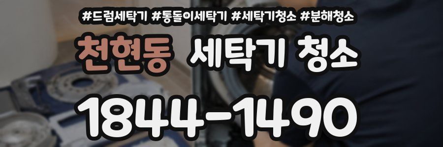 천현동 세탁기 청소