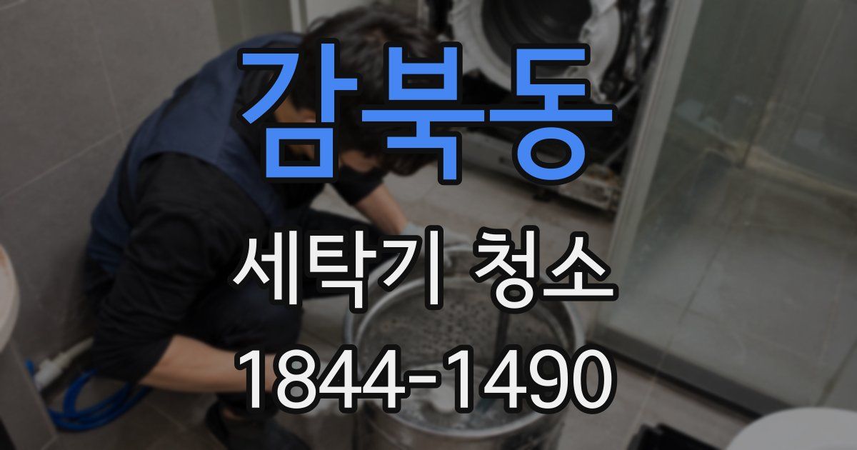 감북동 세탁기 청소