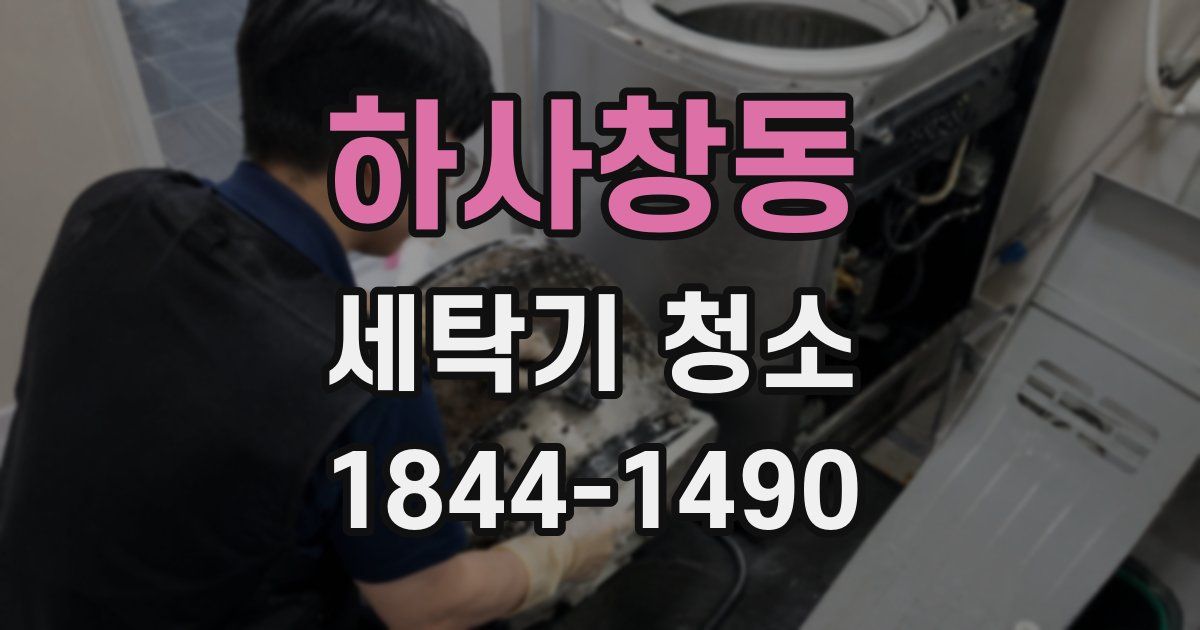 하사창동 세탁기 청소