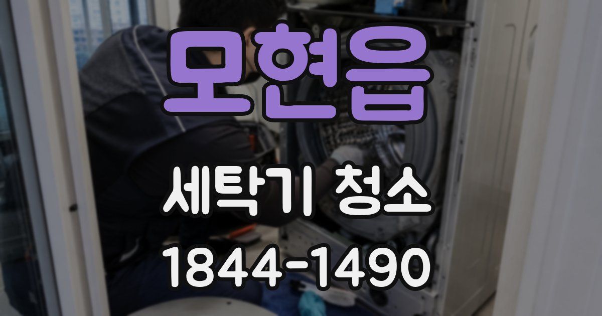 모현읍 세탁기 청소