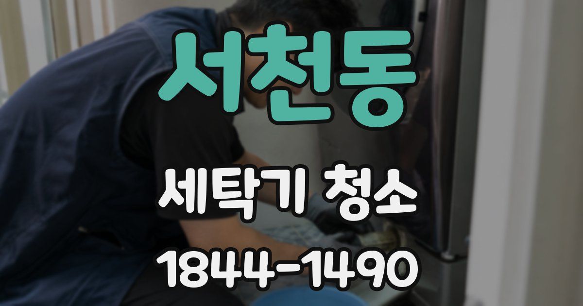 서천동 세탁기 청소