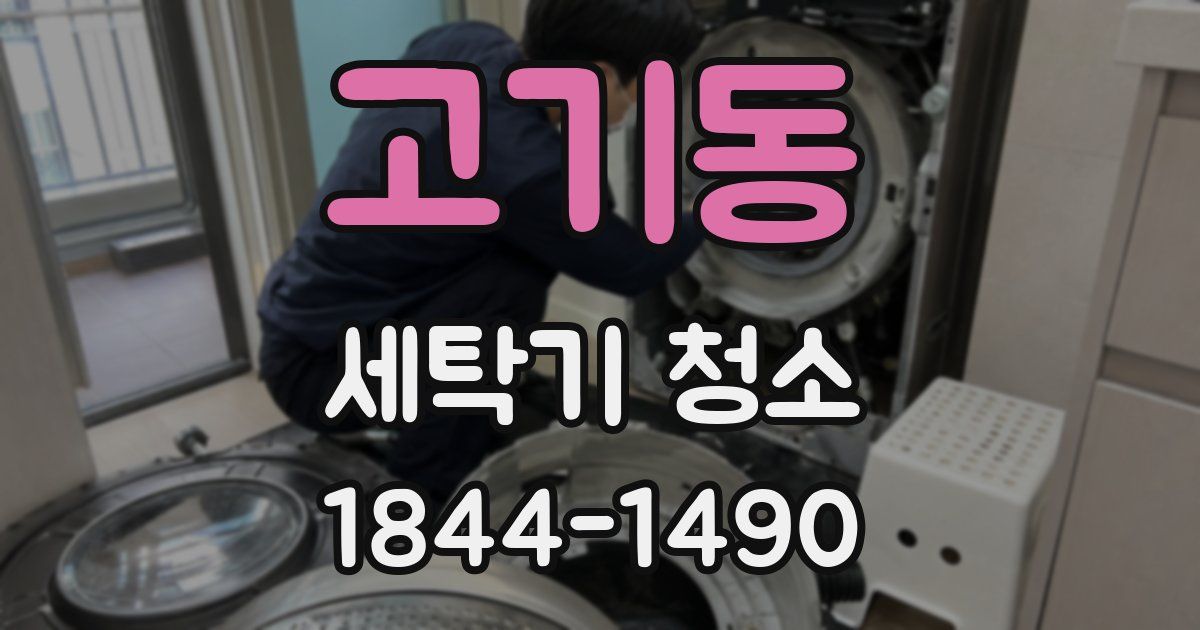 고기동 세탁기 청소