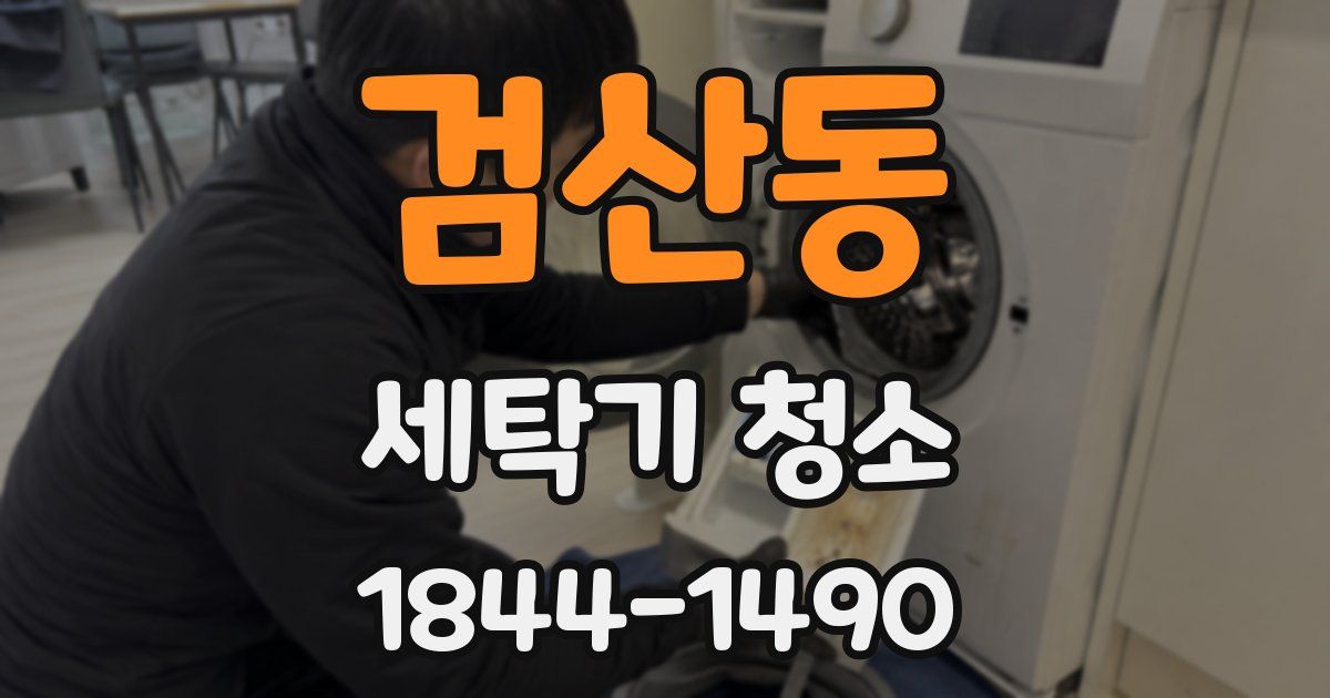 검산동 세탁기 청소