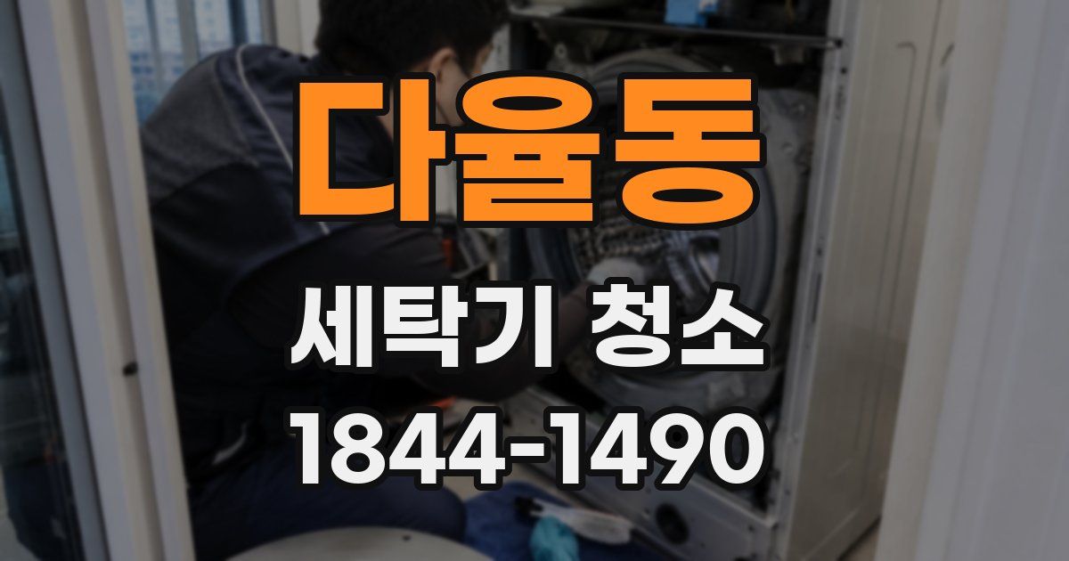 다율동 세탁기 청소