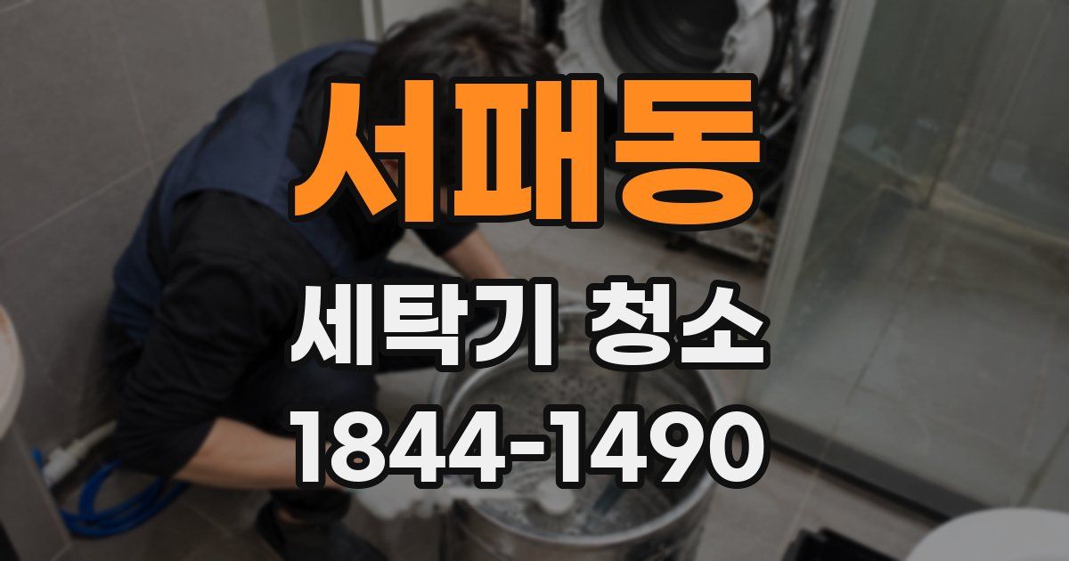 서패동 세탁기 청소
