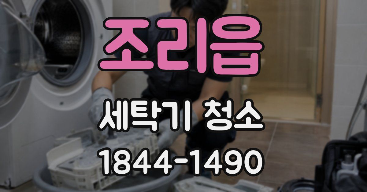 조리읍 세탁기 청소